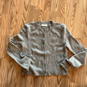 Textural Crew Cardigan | merino wool blend